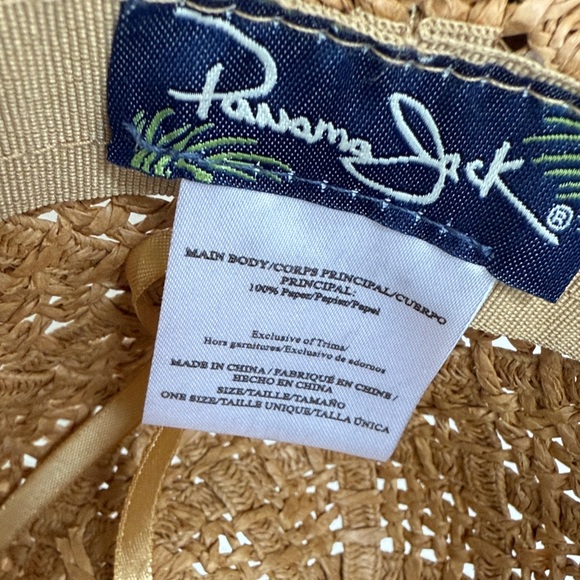 NWT Panama Jack Cognac Brown Woven Hat - Picture 8 of 9